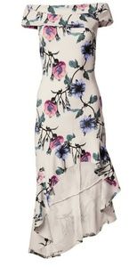 Printed high low dress